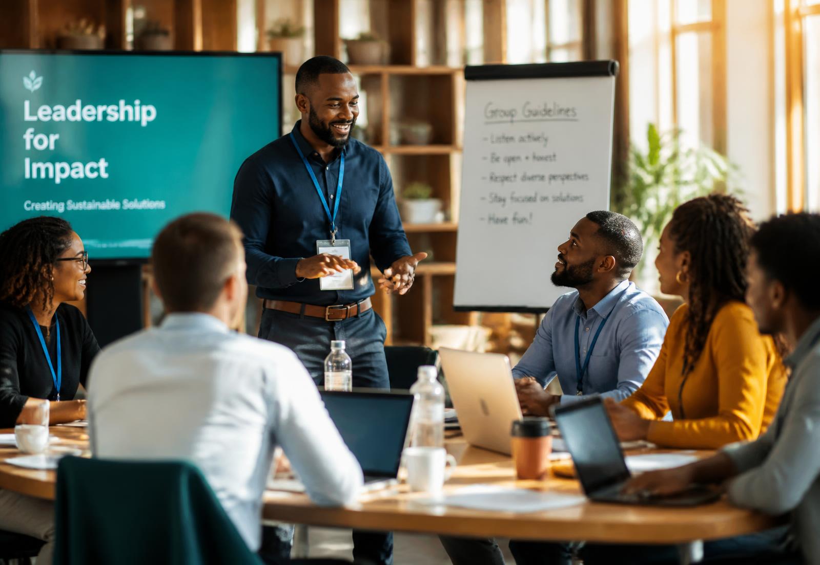Professionals taking part in a collaborative training workshop